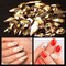 2120 Pieces Champagne Gold Crystal Nail Rhinestones Round Beads Multi Shapes Sizes Flatback Glass Gems Stones for Nail DIY Crafts Clothes Shoes Jewelry